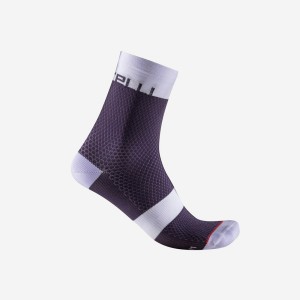 Castelli VELOCISSIMA 12 Women Socks Purple | NCDH02751