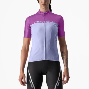 Castelli VELOCISSIMA Women Jersey Purple White | NHRK32491