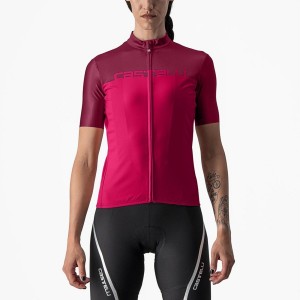 Castelli VELOCISSIMA Women Jersey Red / Burgundy | WPXM43105