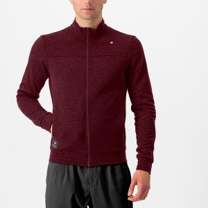 Castelli VIGORELLI TRACK Men Casual Deep Burgundy | NSGQ14359