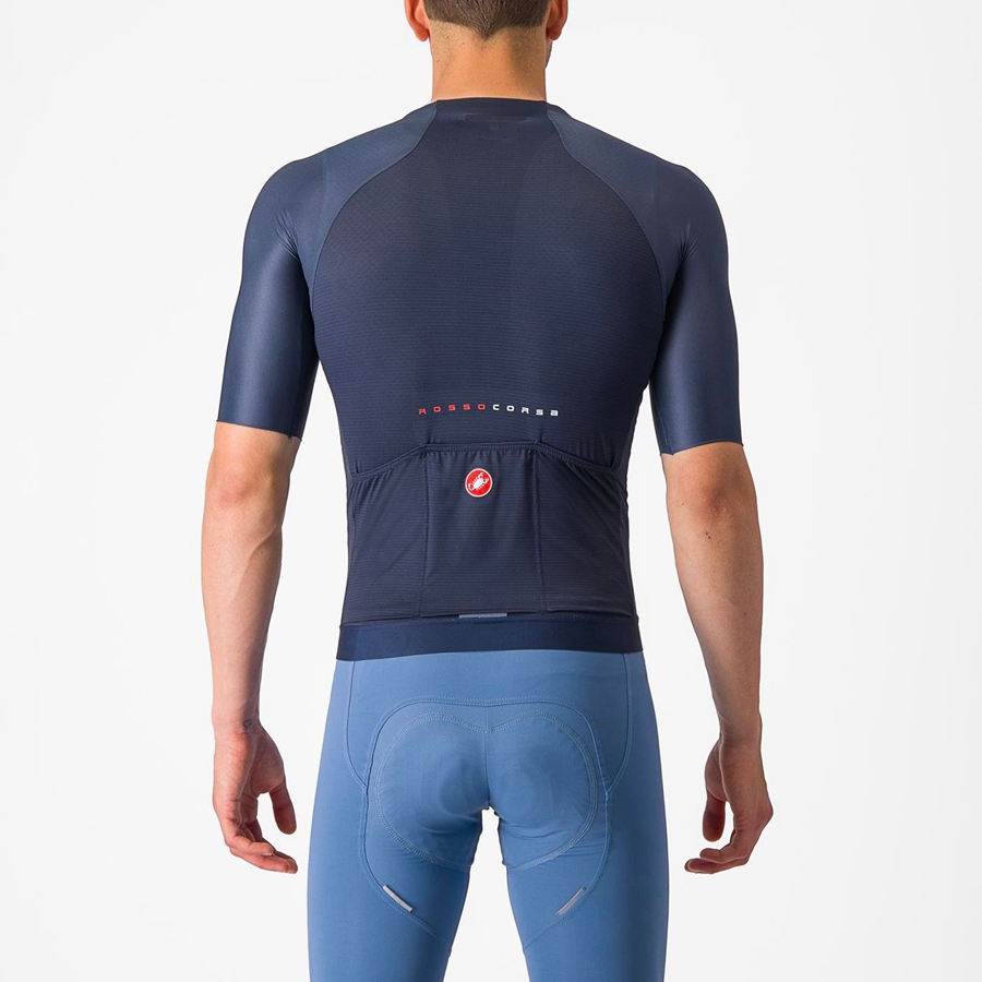 Castelli AERO RACE 7.0 Men Jersey Blue | OBRW69250