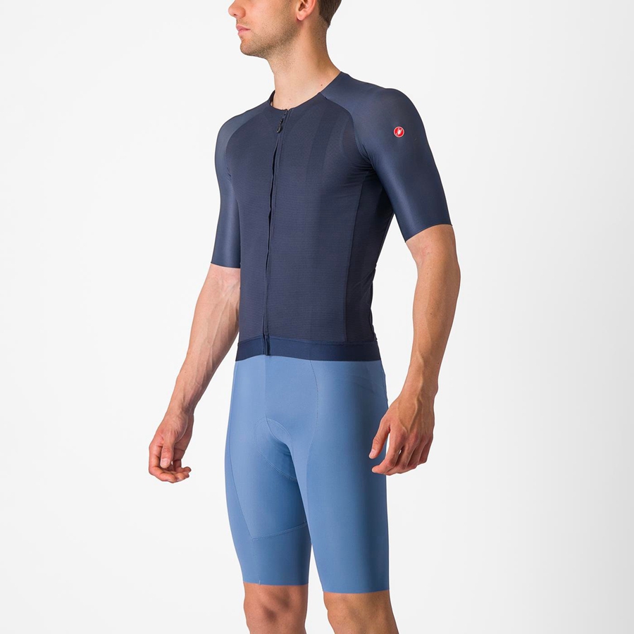 Castelli AERO RACE 7.0 Men Jersey Blue | OBRW69250