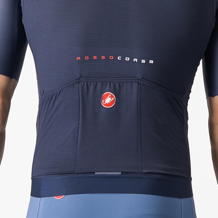 Castelli AERO RACE 7.0 Men Jersey Blue | OBRW69250