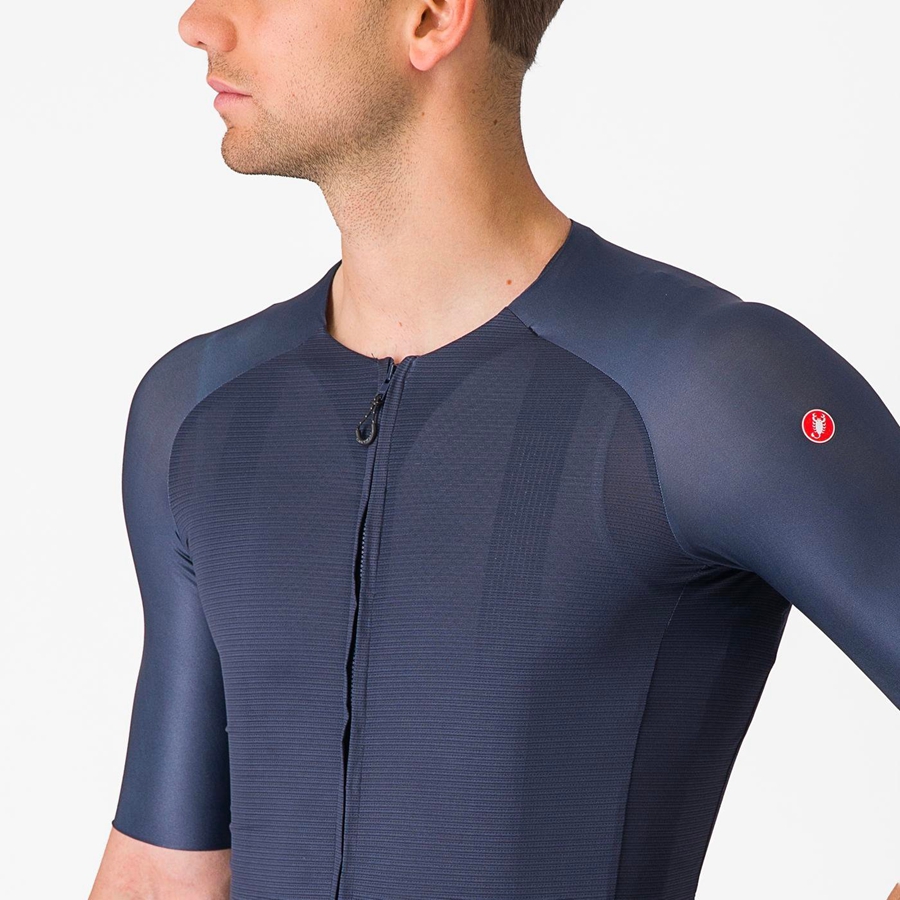 Castelli AERO RACE 7.0 Men Jersey Blue | OBRW69250