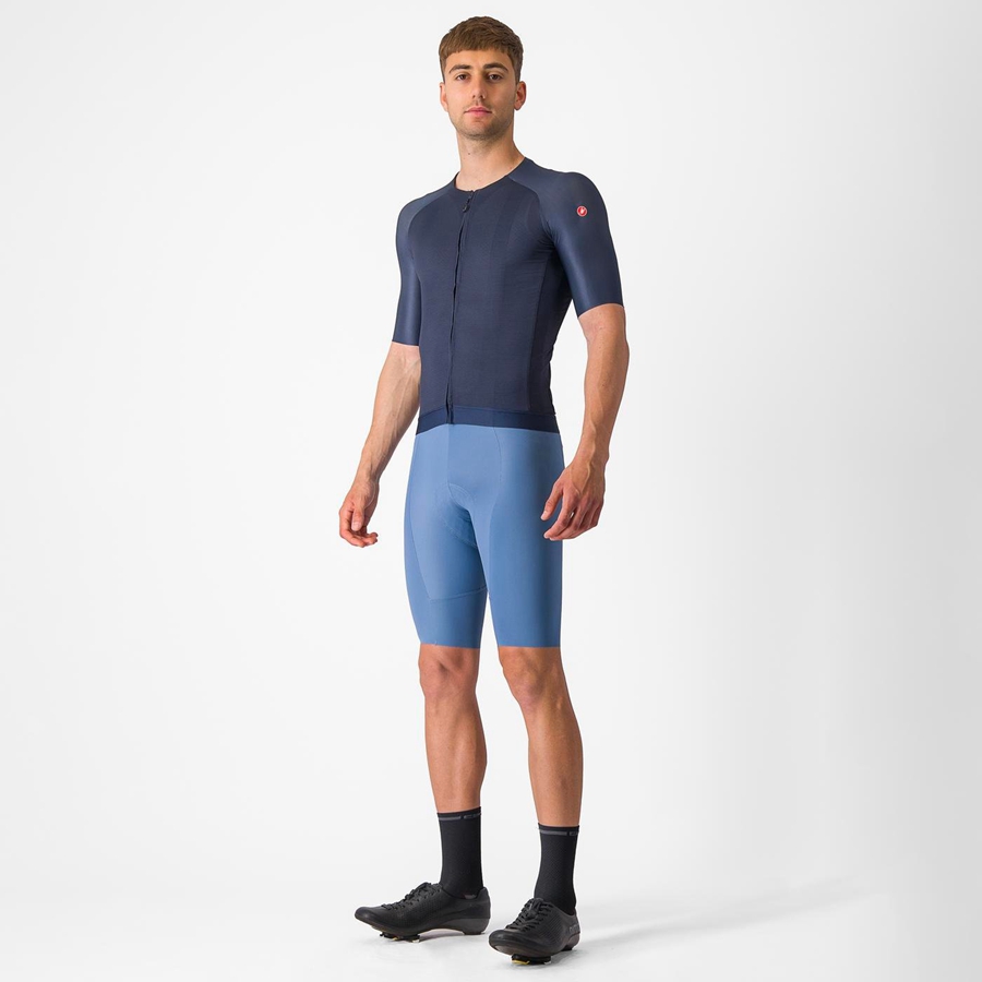 Castelli AERO RACE 7.0 Men Jersey Blue | OBRW69250