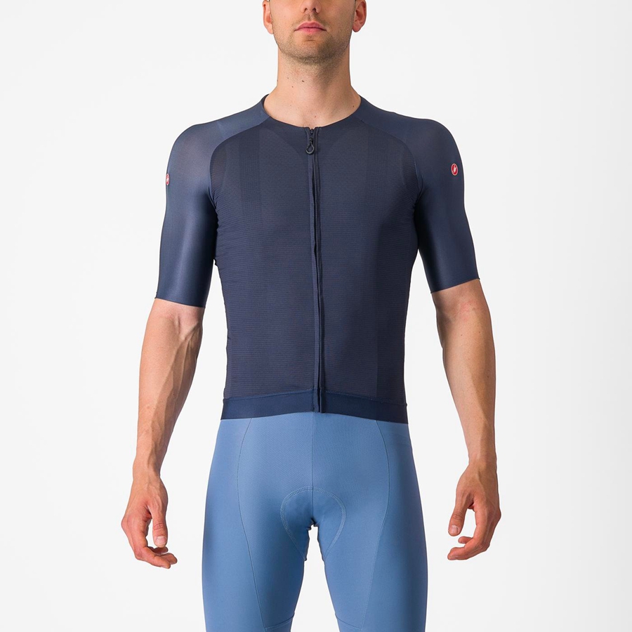 Castelli AERO RACE 7.0 Men Jersey Blue | OBRW69250