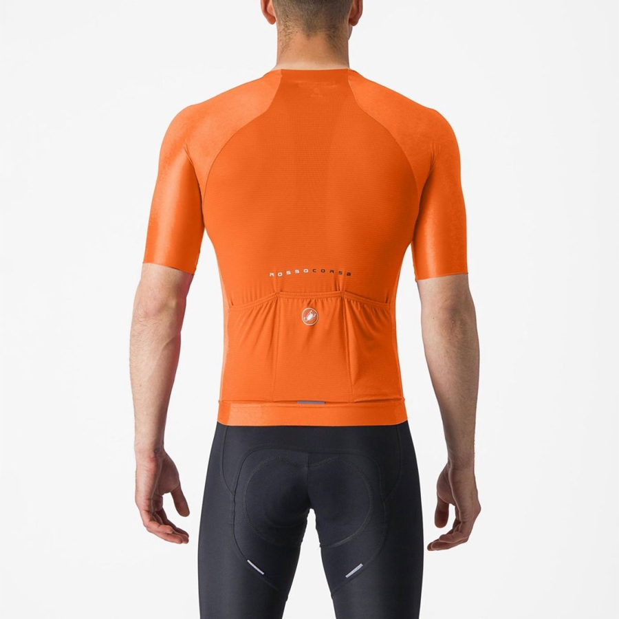 Castelli AERO RACE 7.0 Men Jersey Orange | XMFB09735