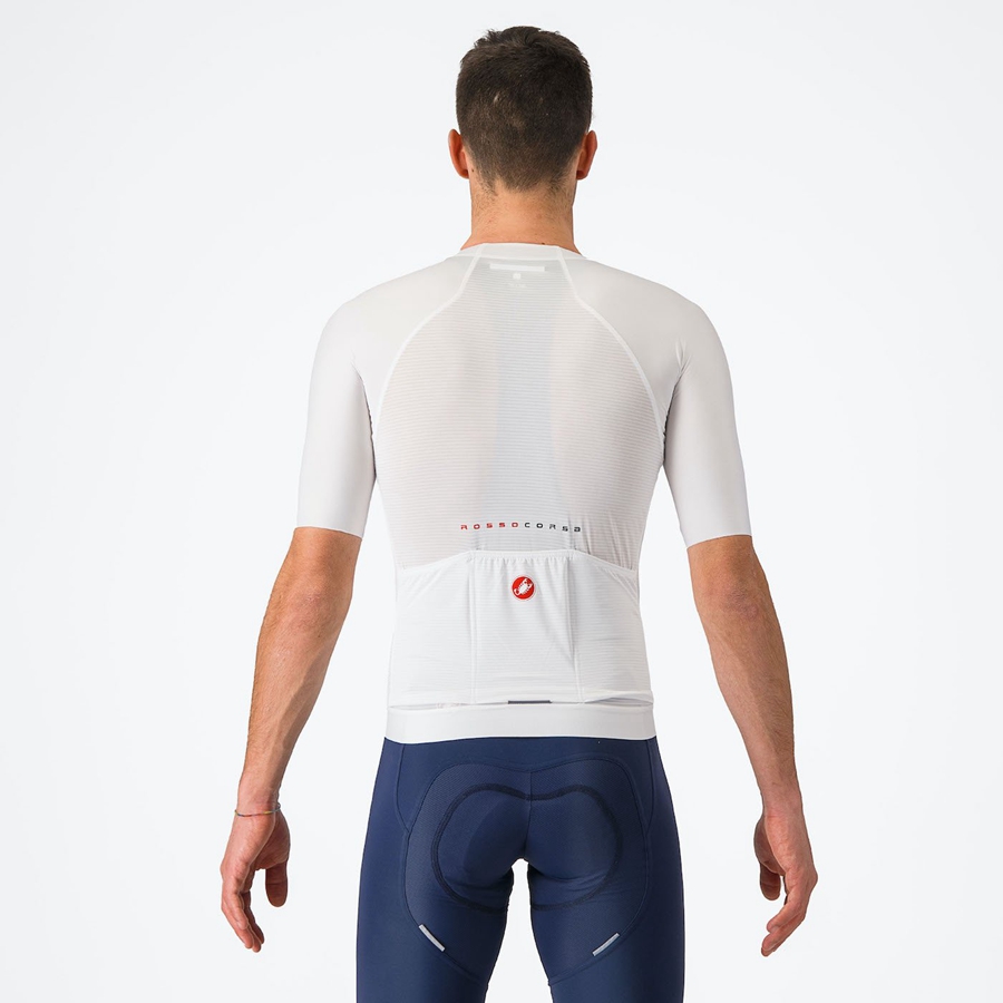 Castelli AERO RACE 7.0 Men Jersey White | YXIP30617