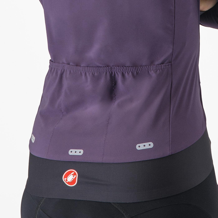 Castelli ALPHA FLIGHT ROS W Women Jackets Purple | OCUP80975