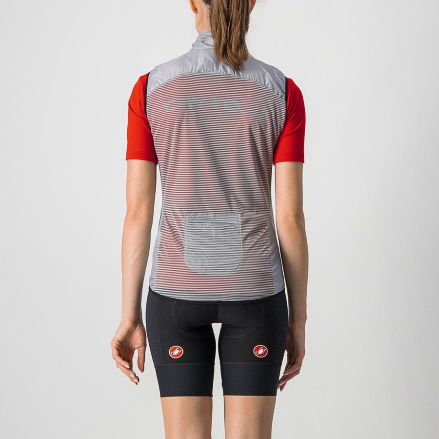 Castelli ARIA W Women Vest Silver Grey | BKOI79243