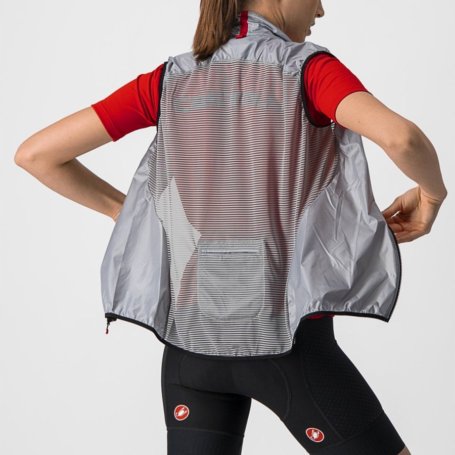 Castelli ARIA W Women Vest Silver Grey | BKOI79243