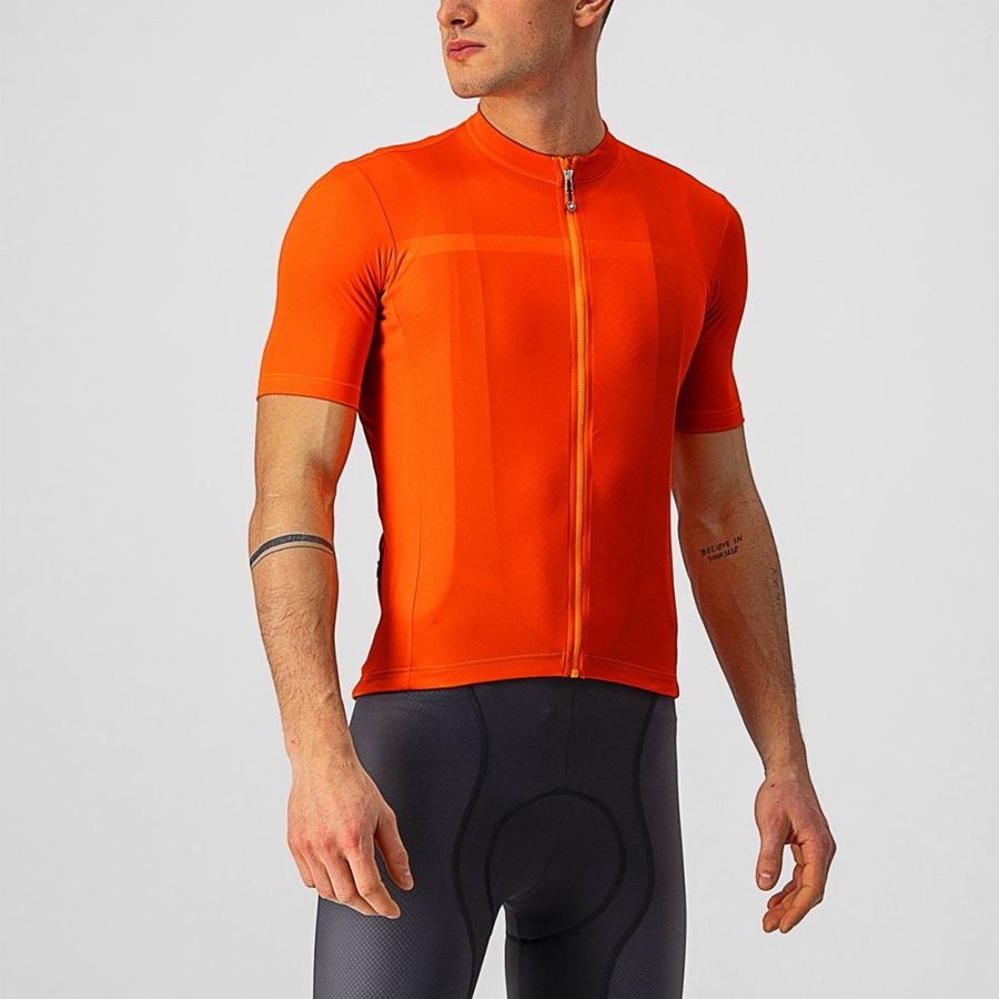 Castelli CLASSIFICA Men Jersey Orange | MAEG75896