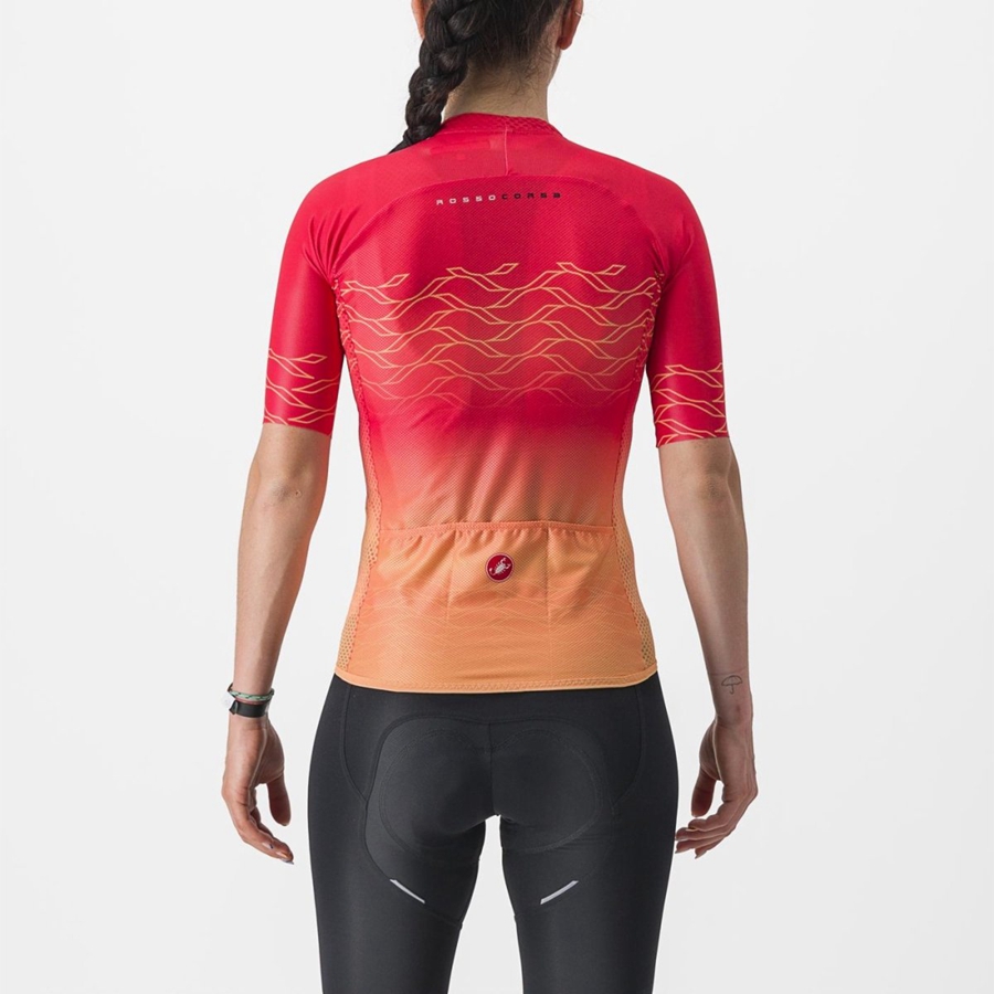 Castelli CLIMBER'S 2.0 W Women Jersey Orange | RGOT25489