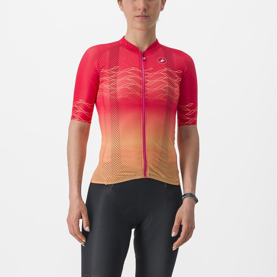 Castelli CLIMBER\'S 2.0 W Women Jersey Orange | RGOT25489