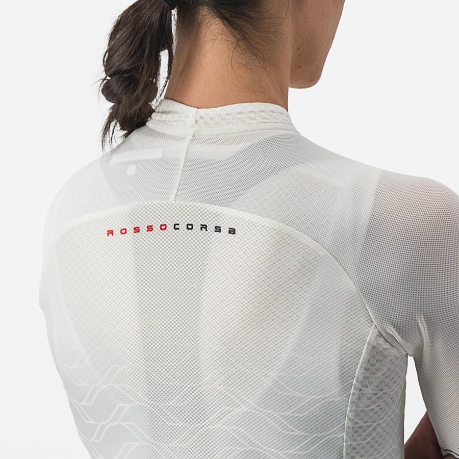 Castelli CLIMBER'S 2.0 W Women Jersey White / Olive | YJOQ20983