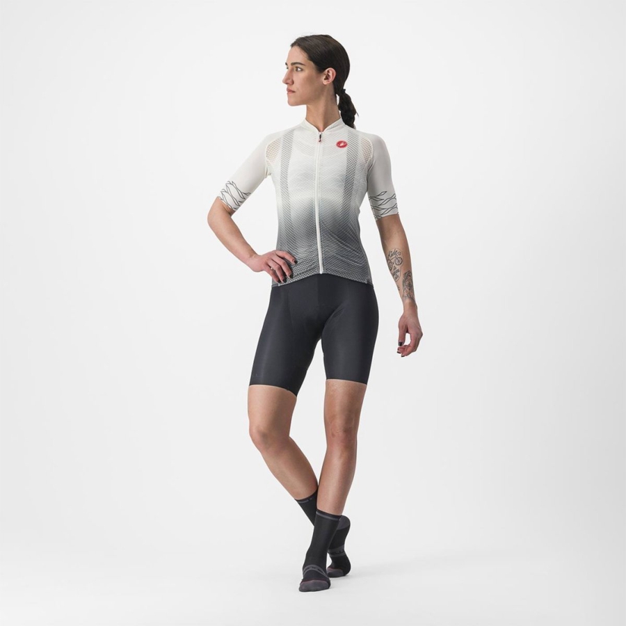 Castelli CLIMBER'S 2.0 W Women Jersey White / Olive | YJOQ20983