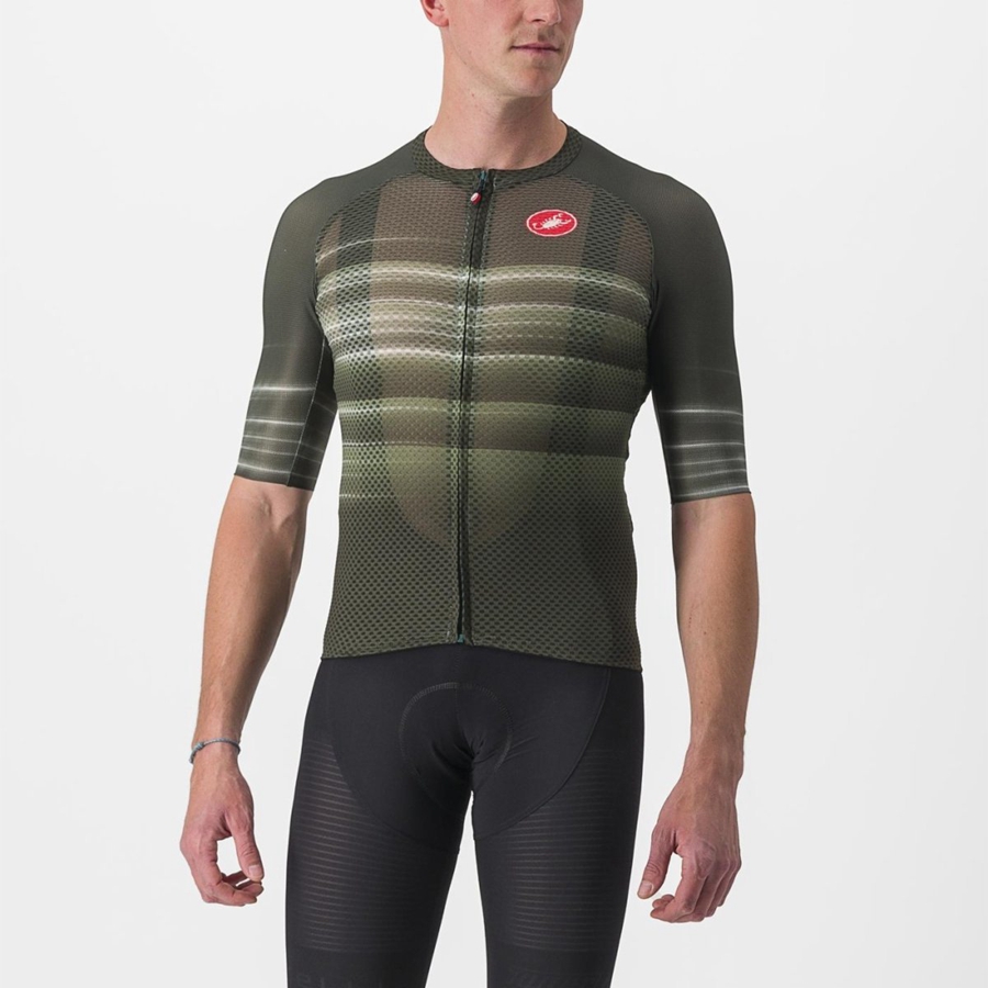 Castelli CLIMBER\'S 3.0 SL2 Men Jersey Deep Green | DGFX65814