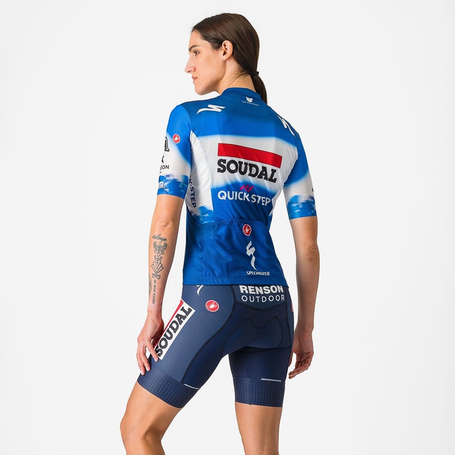 Castelli COMPETIZIONE W Women Shorts Blue / White | TJUS43782