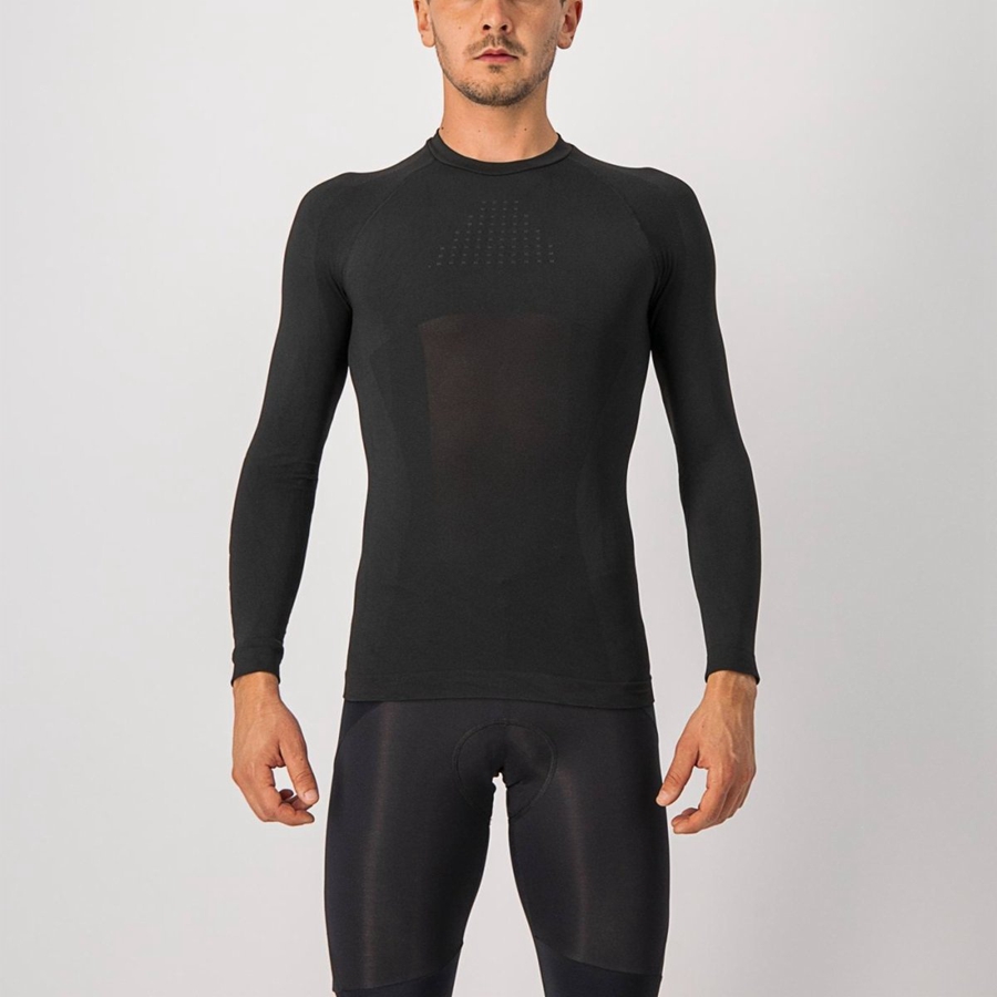 Castelli CORE SEAMLESS Men Base Layer Black | AJQG12695