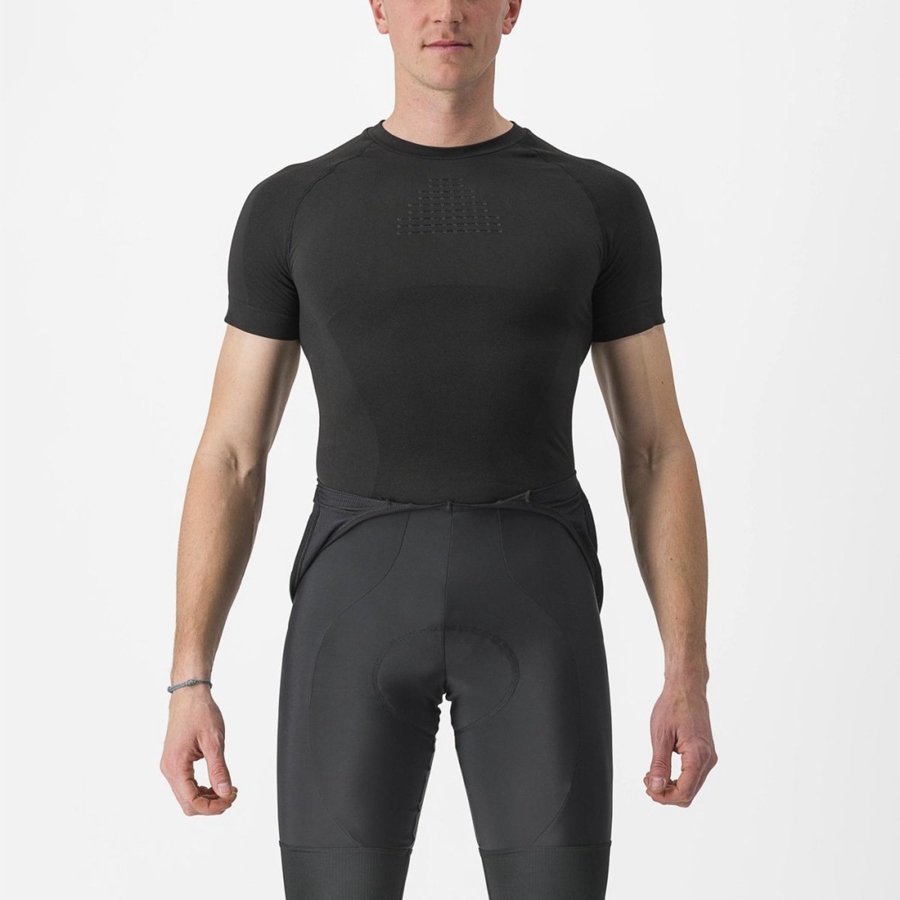 Castelli CORE SEAMLESS SS Men Base Layer Black | TFDL54709