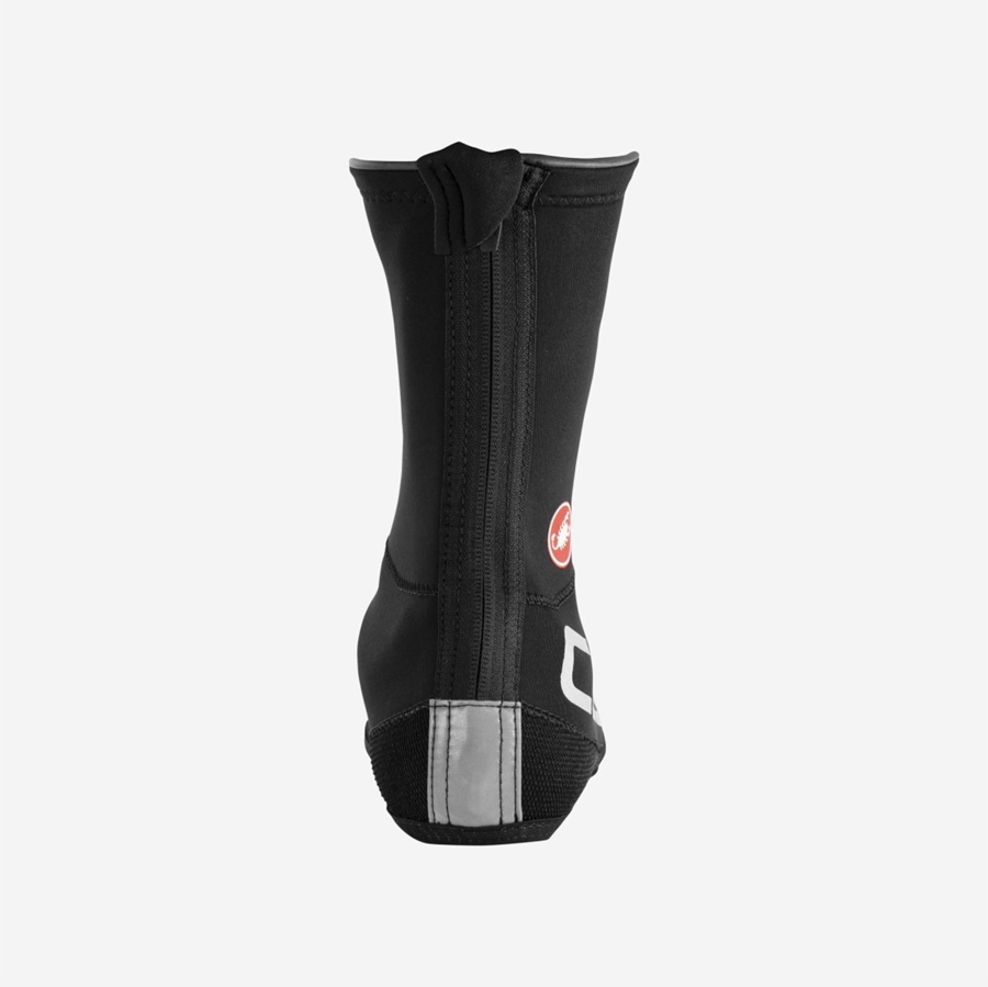 Castelli DILUVIO UL Men Shoecovers Black / Silver | PCET65027