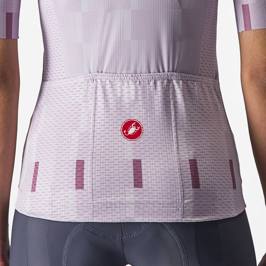 Castelli DIMENSIONE Women Jersey Purple White / Deep Purple | LZGO29367