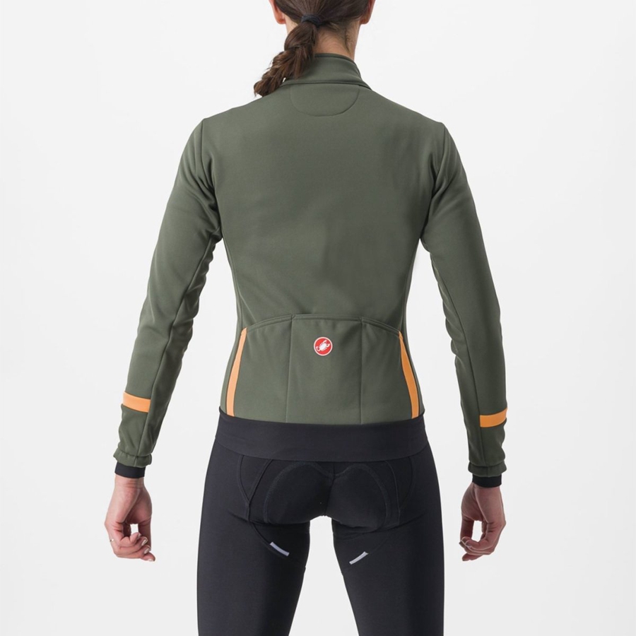 Castelli DINAMICA 2 Women Jackets Green | NKSF91763