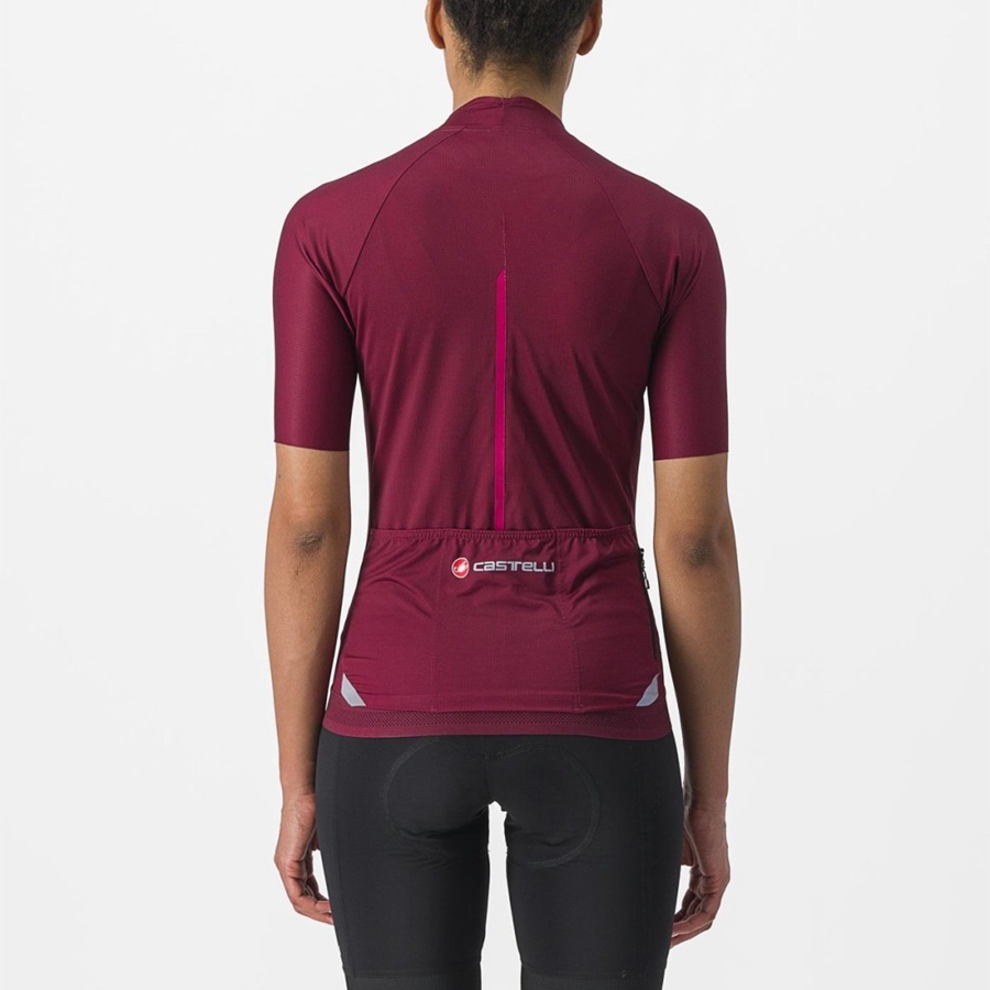 Castelli ENDURANCE W Women Jersey Burgundy | SVRD98473