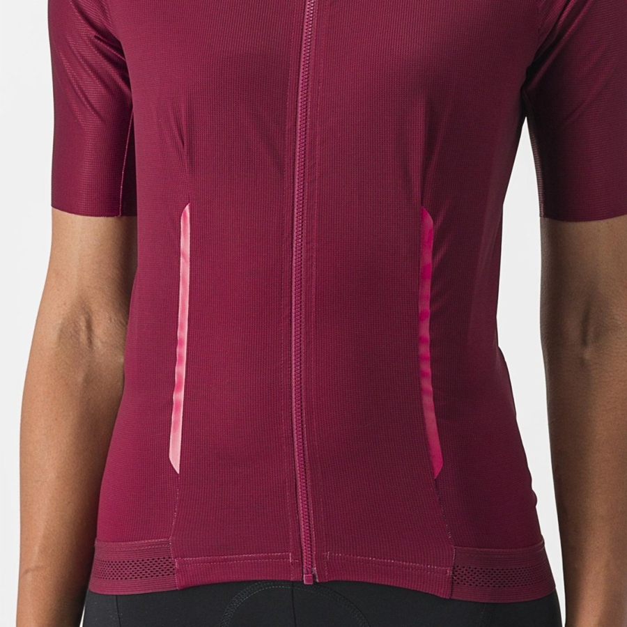 Castelli ENDURANCE W Women Jersey Burgundy | SVRD98473