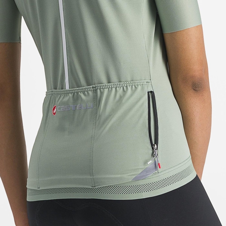 Castelli ENDURANCE W Women Jersey Green | XFLH85437