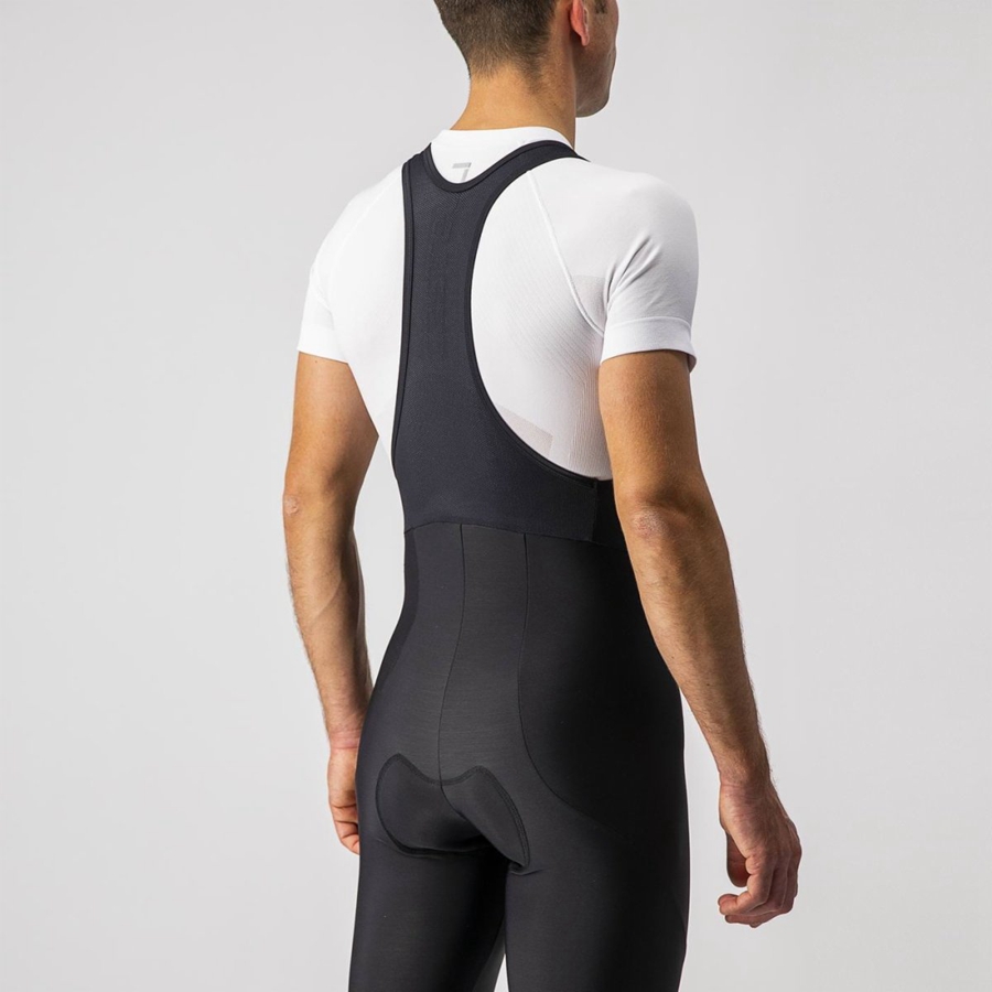 Castelli ENTRATA Men Bib Tights Black | XWGO91265