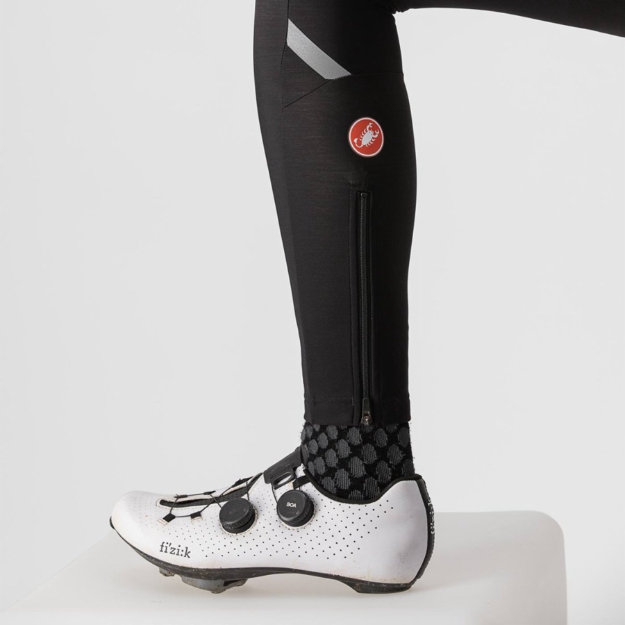 Castelli ENTRATA W Women Bib Tights Black | PKBF47239