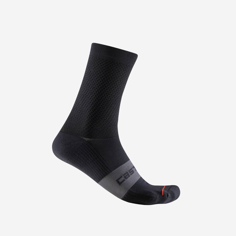 Castelli ESPRESSO 15 Men Socks Black | KZCY59082