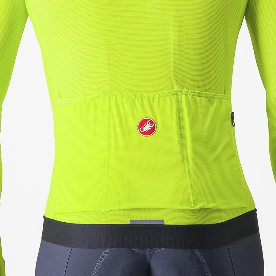 Castelli ESPRESSO LS Men Jersey Light Green / Deep Green | DEIA43128