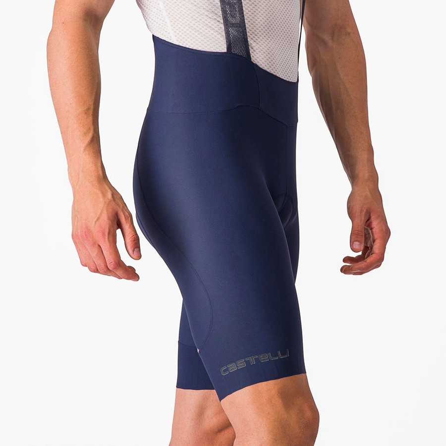 Castelli ESPRESSO Men Bib Shorts Blue | UIYQ96427