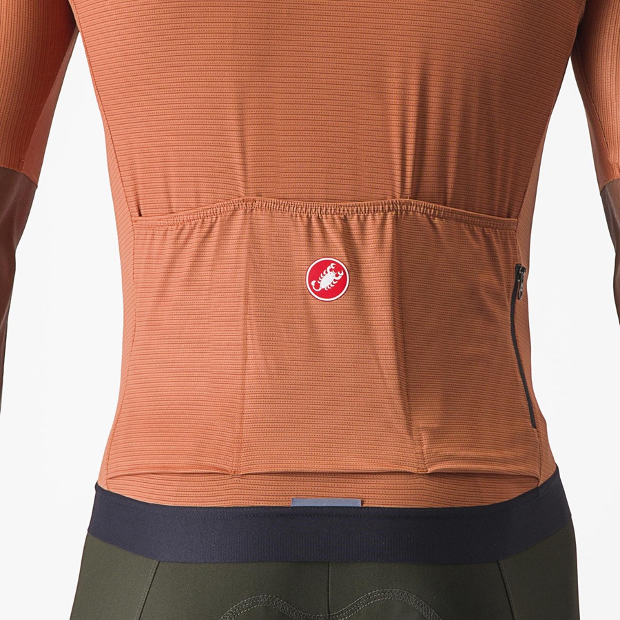 Castelli ESPRESSO Men Jersey Beige / Dark Grey | FSID91568