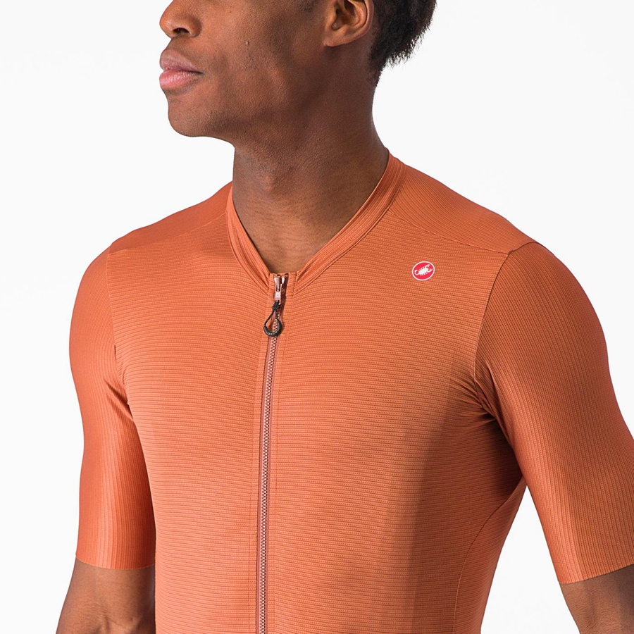 Castelli ESPRESSO Men Jersey Beige / Dark Grey | FSID91568