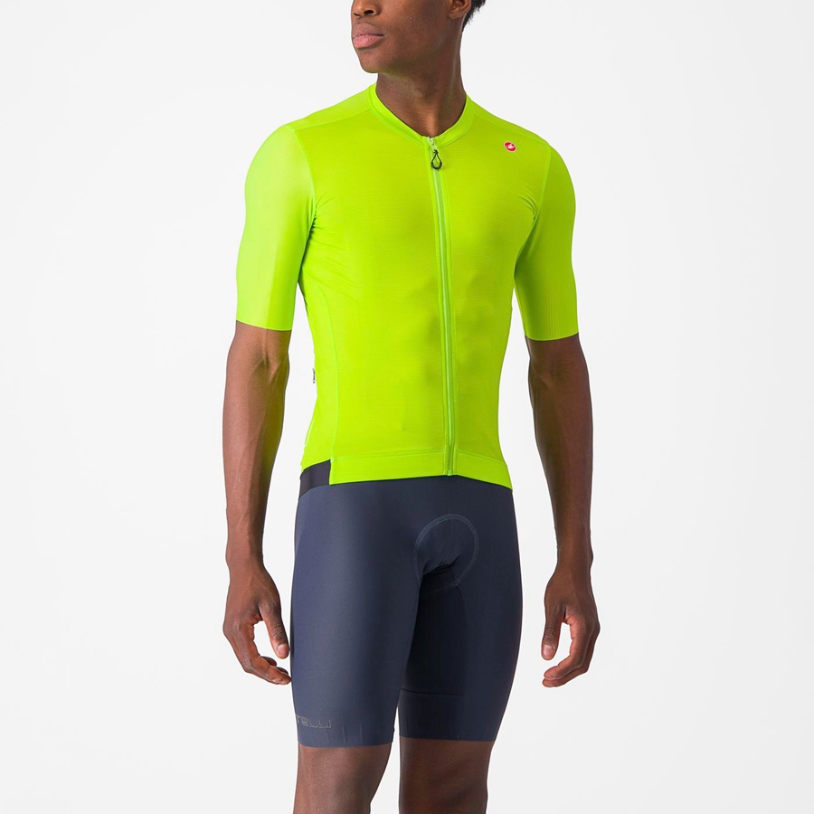 Castelli ESPRESSO Men Jersey Light Green / Deep Green | QEDG45230