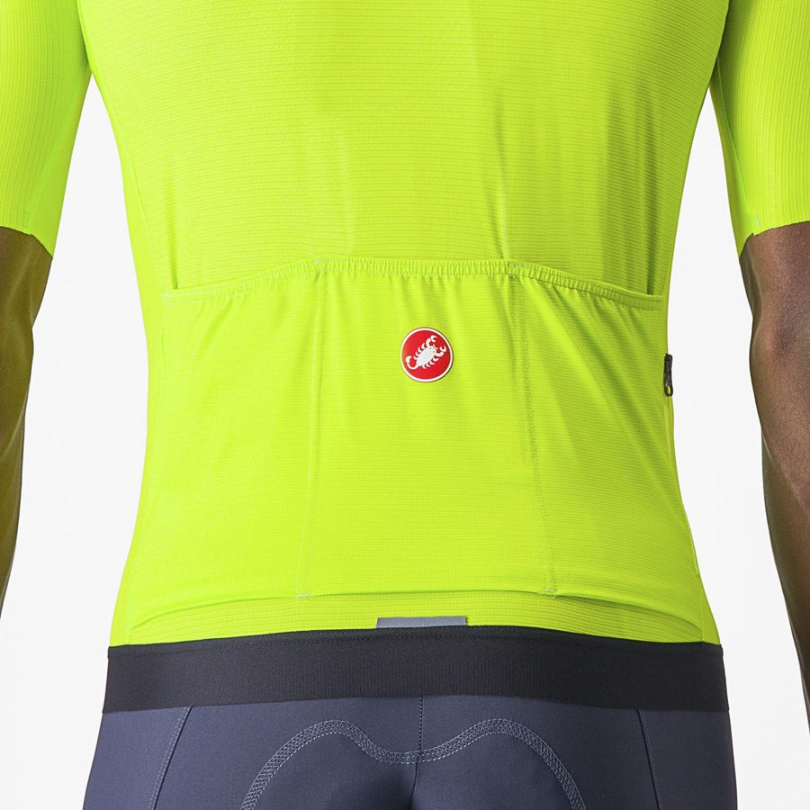 Castelli ESPRESSO Men Jersey Light Green / Deep Green | QEDG45230