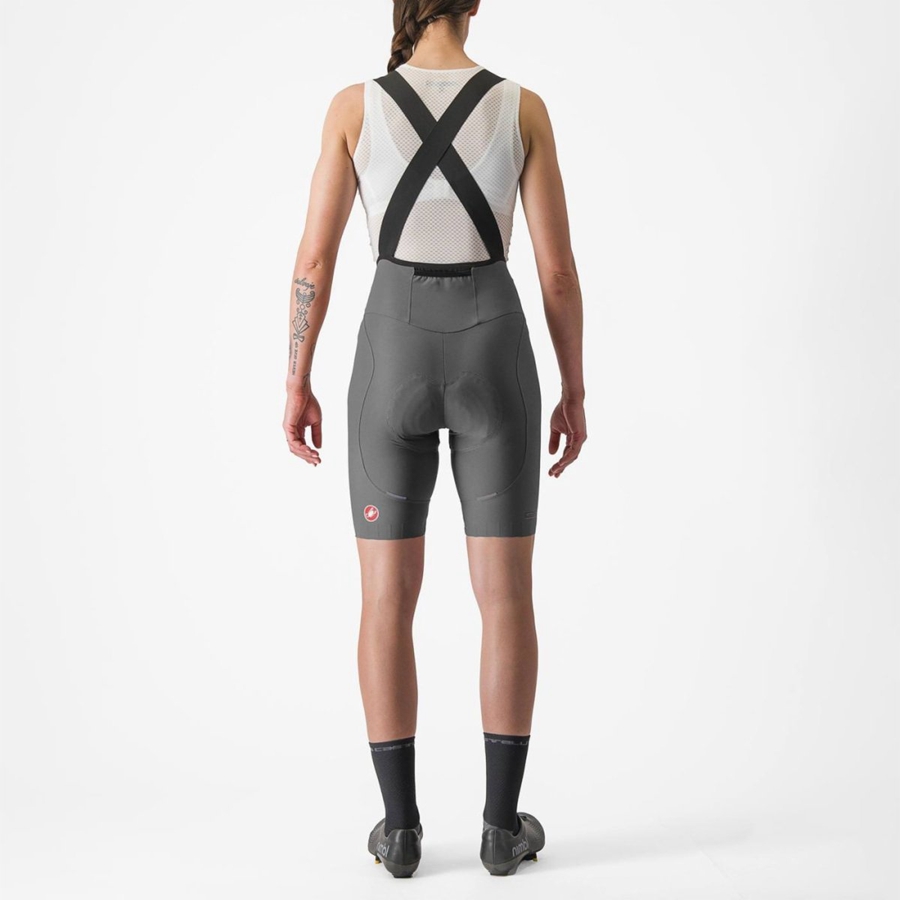 Castelli ESPRESSO W DT Women Bib Shorts Grey | ZPRA16857