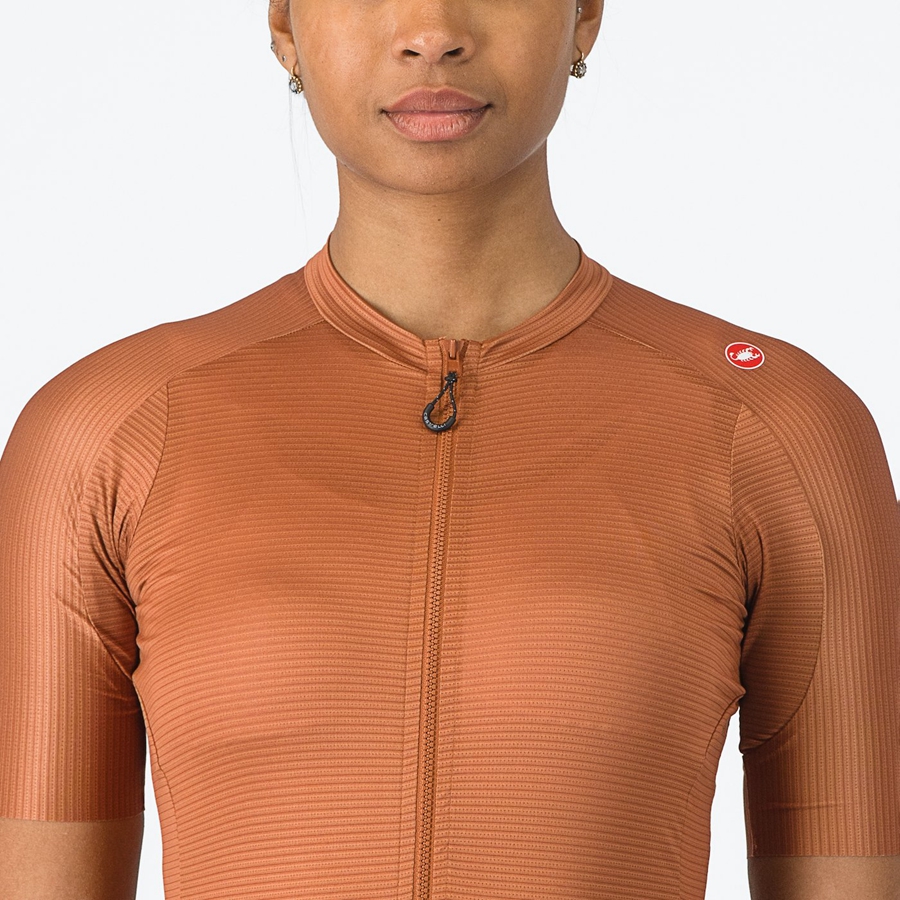 Castelli ESPRESSO W Women Jersey Beige / Dark Grey | TCER74926