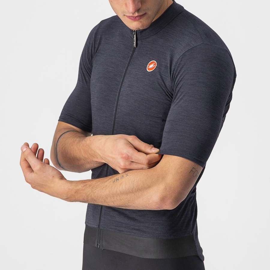 Castelli ESSENZA Men Jersey Black | ZLVR87456