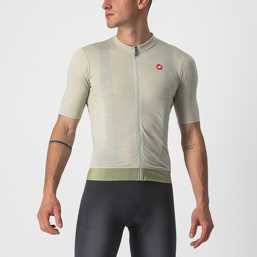 Castelli ESSENZA Men Jersey Green | FVPK94176