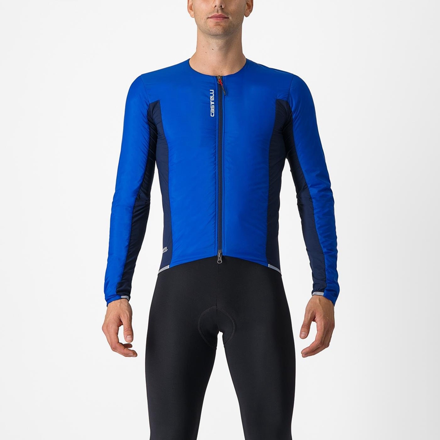 Castelli FLY JACK-SEY Men Jackets Blue / Blue | MLDK32058