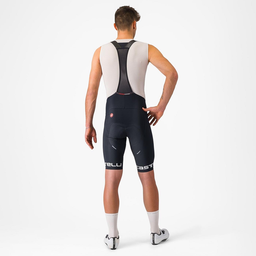 Castelli FREE AERO RC CLASSIC Men Bib Shorts Black / White | IAFQ50318