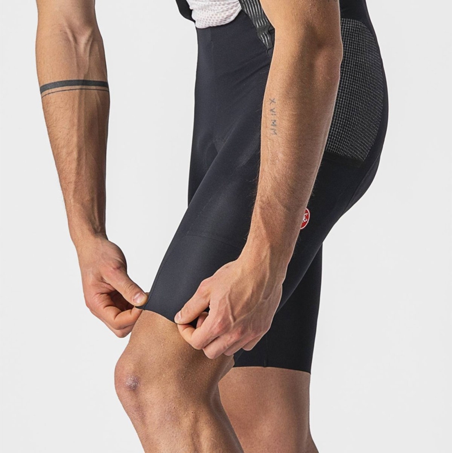 Castelli FREE UNLIMITED Men Bib Shorts Black | MQHP29160