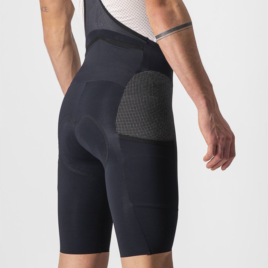 Castelli FREE UNLIMITED Men Bib Shorts Black | MQHP29160