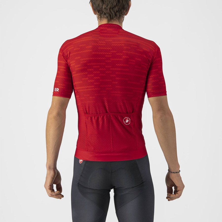 Castelli INSIDER Men Jersey Dark Red | IXLU74085