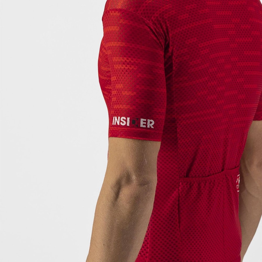 Castelli INSIDER Men Jersey Dark Red | IXLU74085