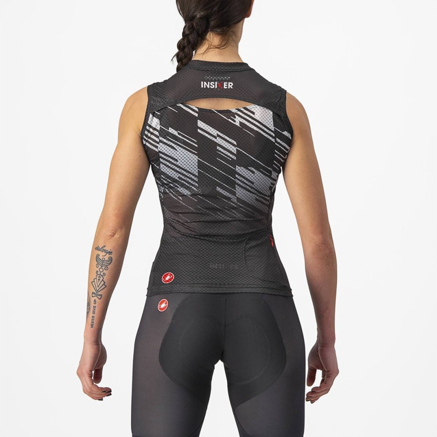 Castelli INSIDER W SLEEVELESS Women Jersey Black | IKVM26073